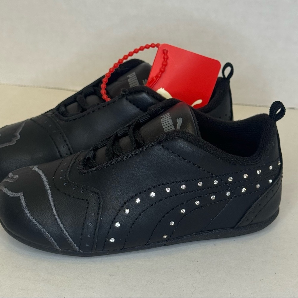 Infant/Toddler Girls Puma Sela Diamond Rhinestone Black Sneakers